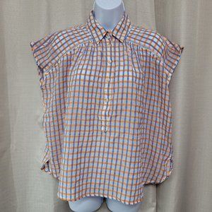Pilcro And The Letterpress The Serena Surf Blouse Women's Size XS Petite NWT